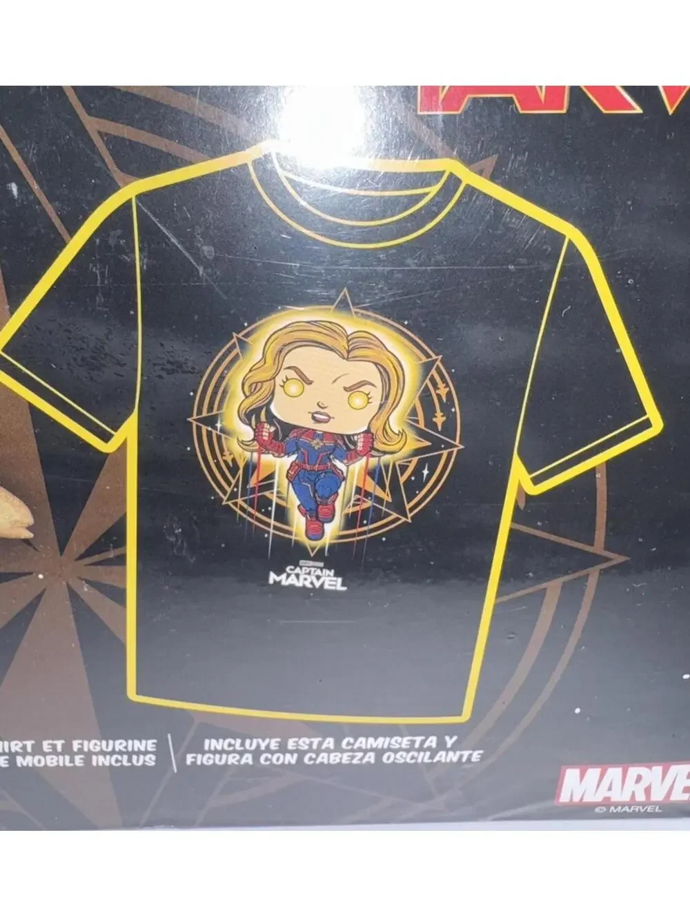 Marvel's Captain Marvel - Glow in the Dark Pop/T-Shirt (L) - FUN|KO POP! TEES